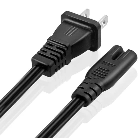 2-Prong Figure 8 Power Cable for Xbox, PlayStation & Dreamcast (US Plug)