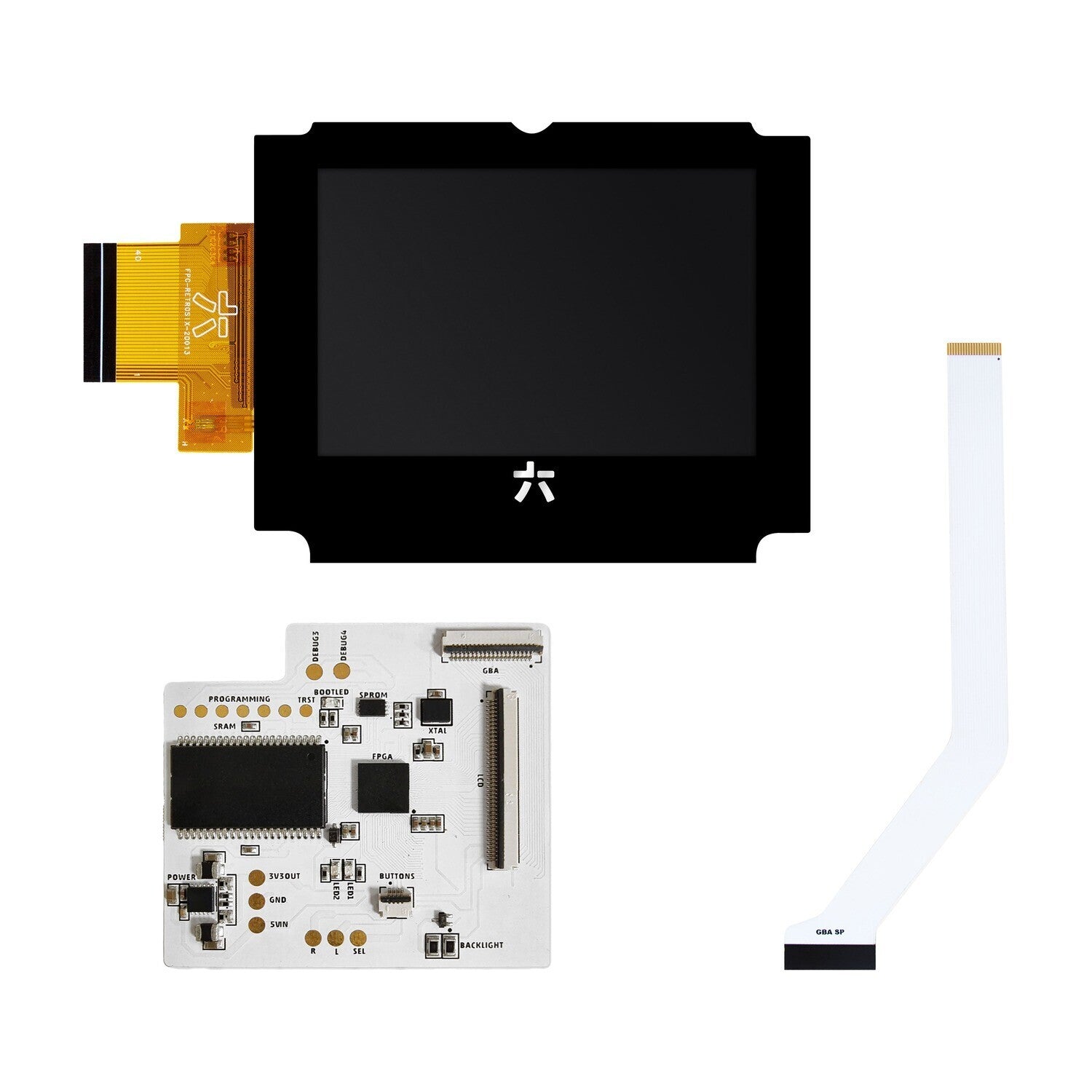 RetroSix GBA SP CleanScreen Kit (Laminated IPS)