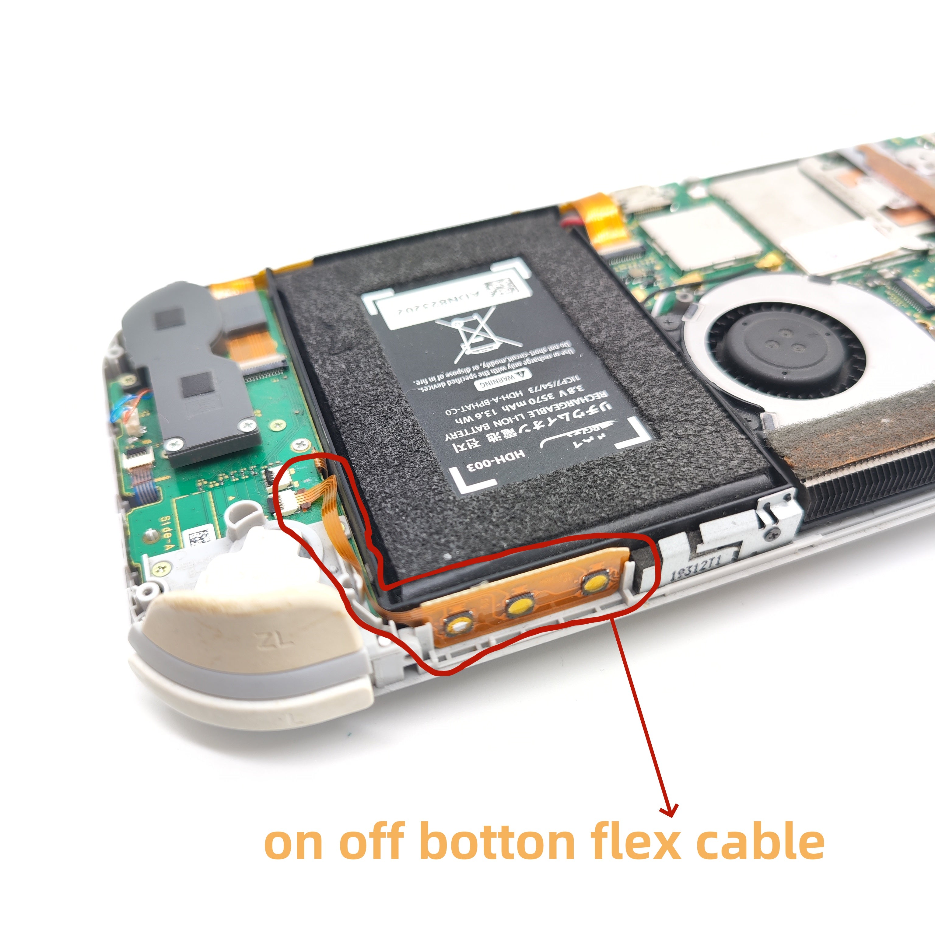 On/Off and Volume Up/Down Buttons Ribbon Flex Cable For Switch Lite