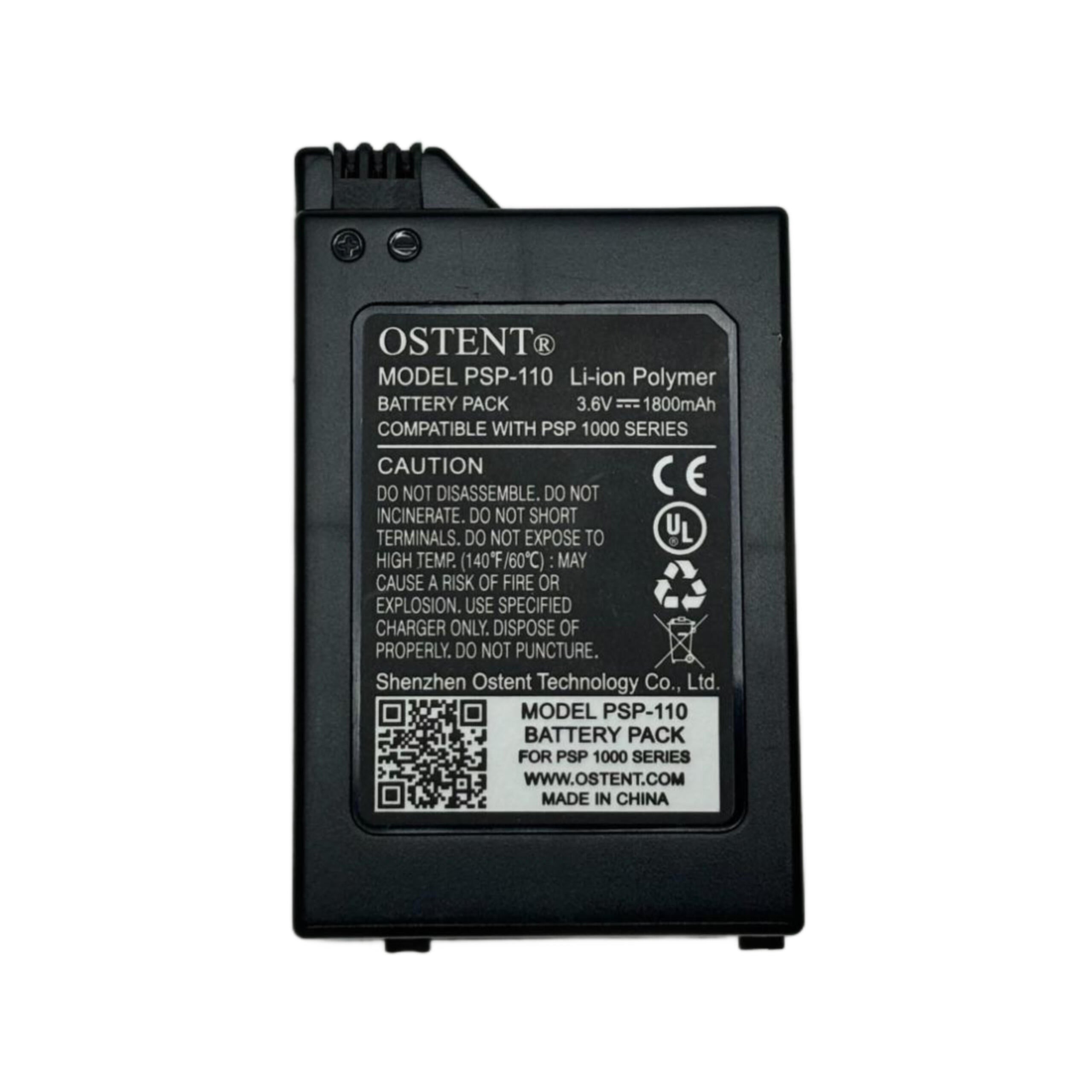 Lithium Ion Rechargeable Battery for PSP 1000 (1800mAh 2200mah 3.6V)