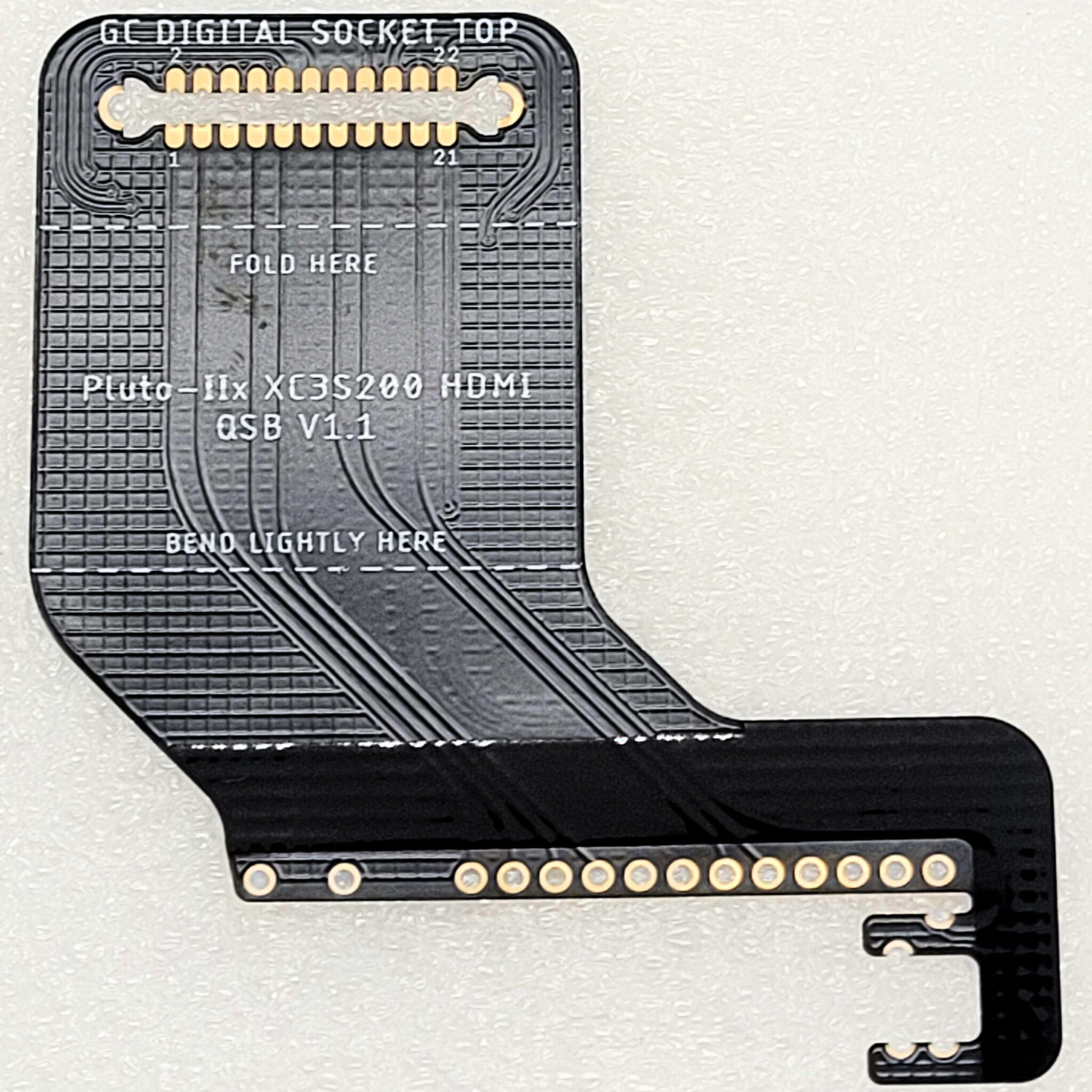 Quick Solder Flex PCB for GC Pluto II Internal HDMI Mod