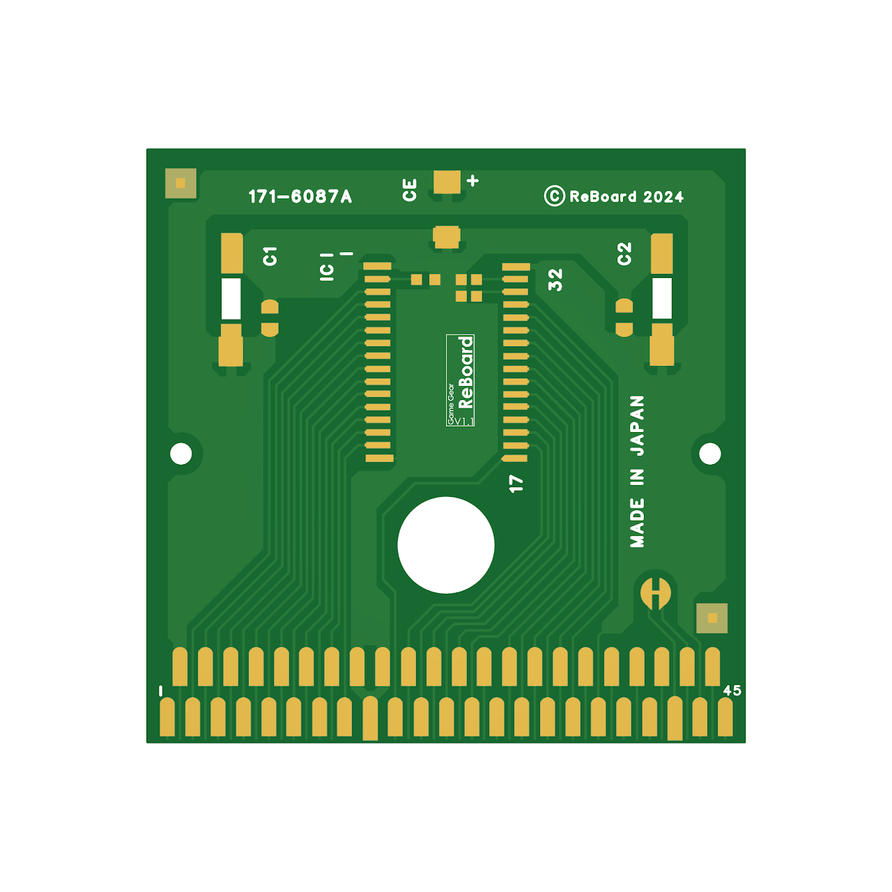 2-in-1 ReBoard PCB for Game Gear