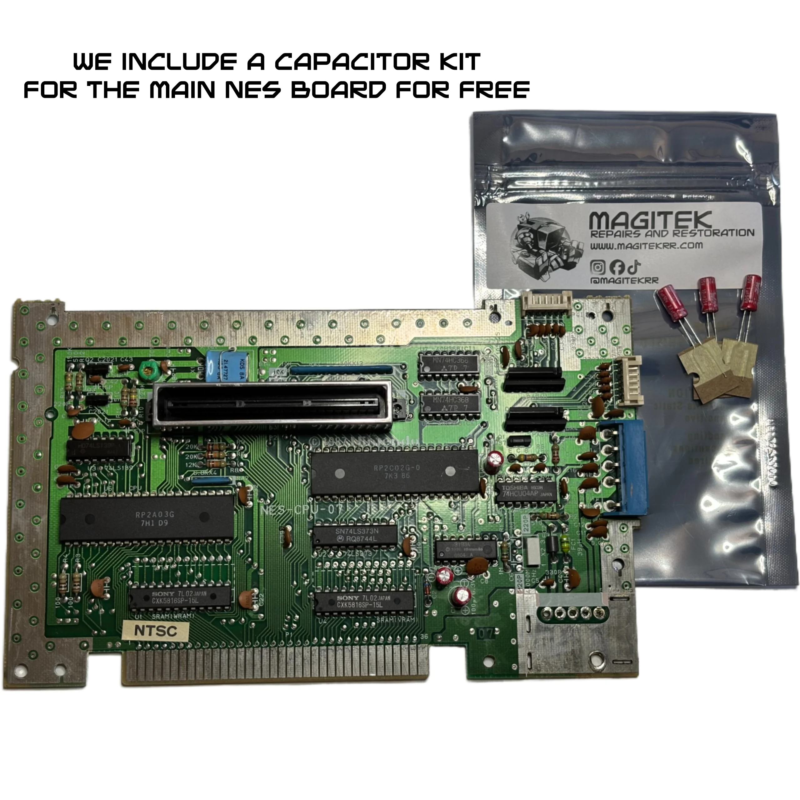 Kit de condensateur PCB pour alimentation NES et carte mère