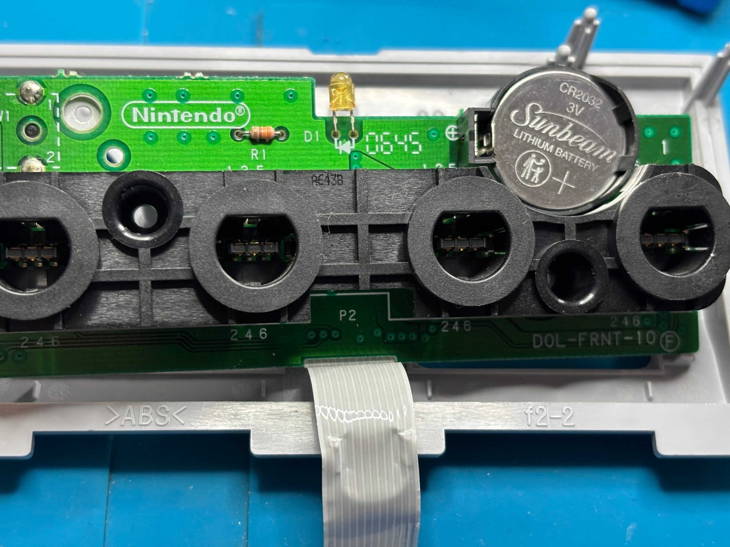 Kit de remplacement du support de batterie et LED pour GameCube