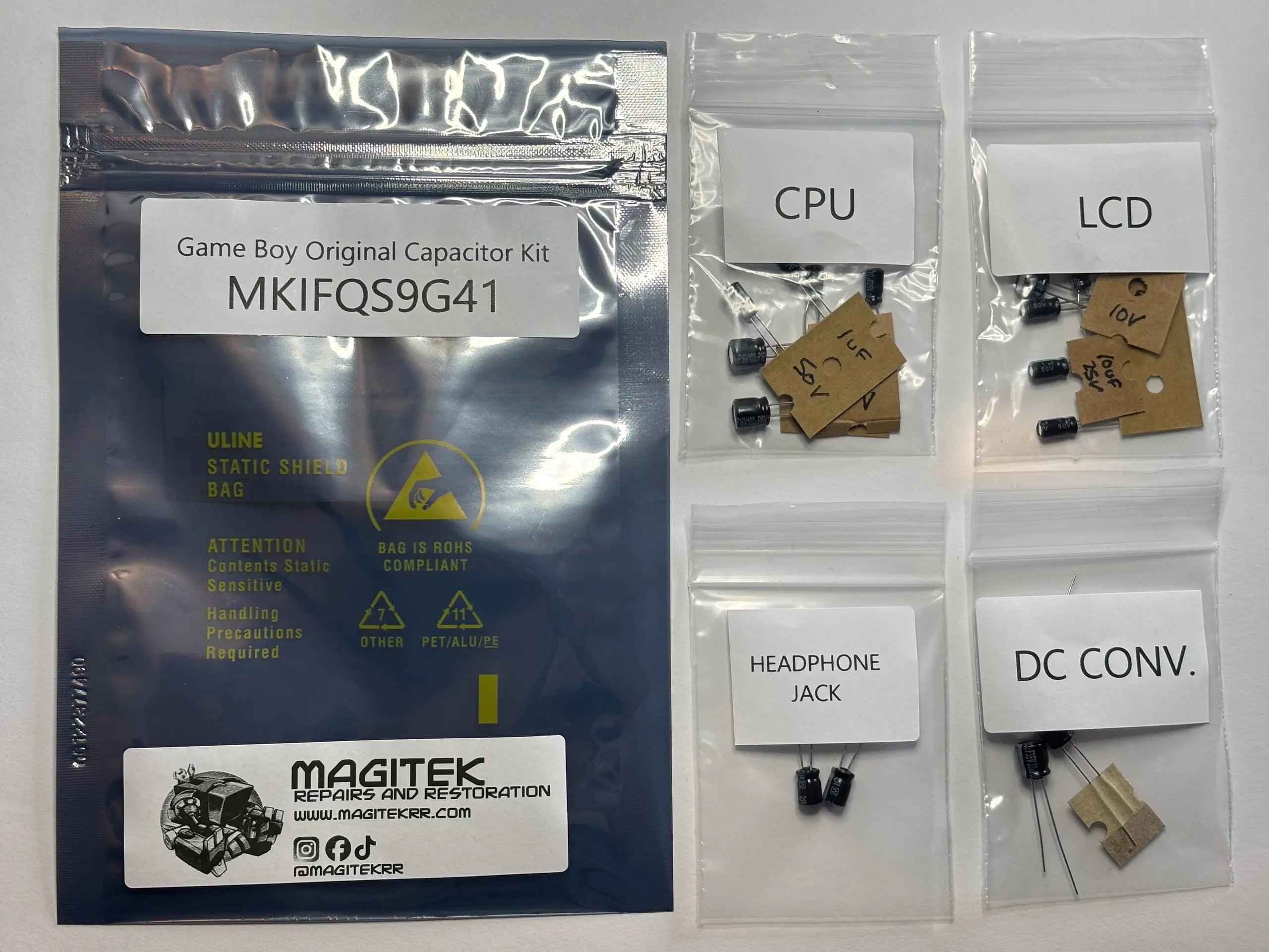 Game Boy Original Capacitor Kit