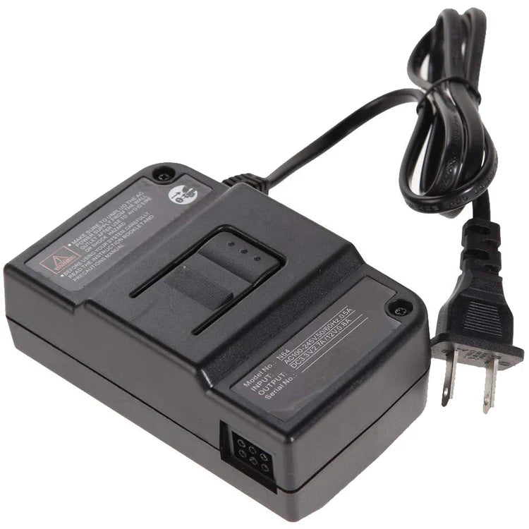 AV Composite Cable and Power Adapter Bundle for Nintendo 64